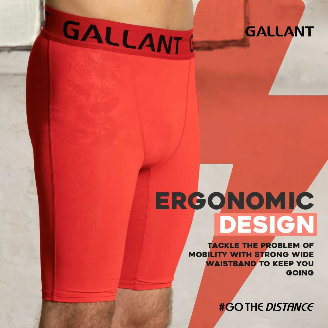 Gallant Base Layer Shorts - Red - Men's Compression Shorts