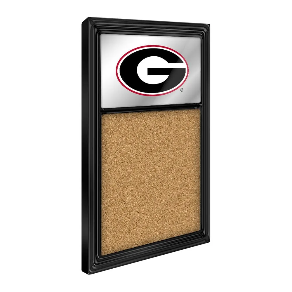 Georgia Bulldogs: Mirrored Cork Note Board