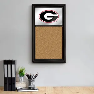 Georgia Bulldogs: Mirrored Cork Note Board