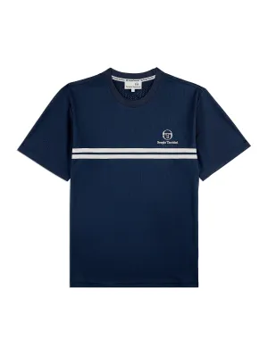 Giacomo Mesh T-Shirt- Maritime Blue/ Gray