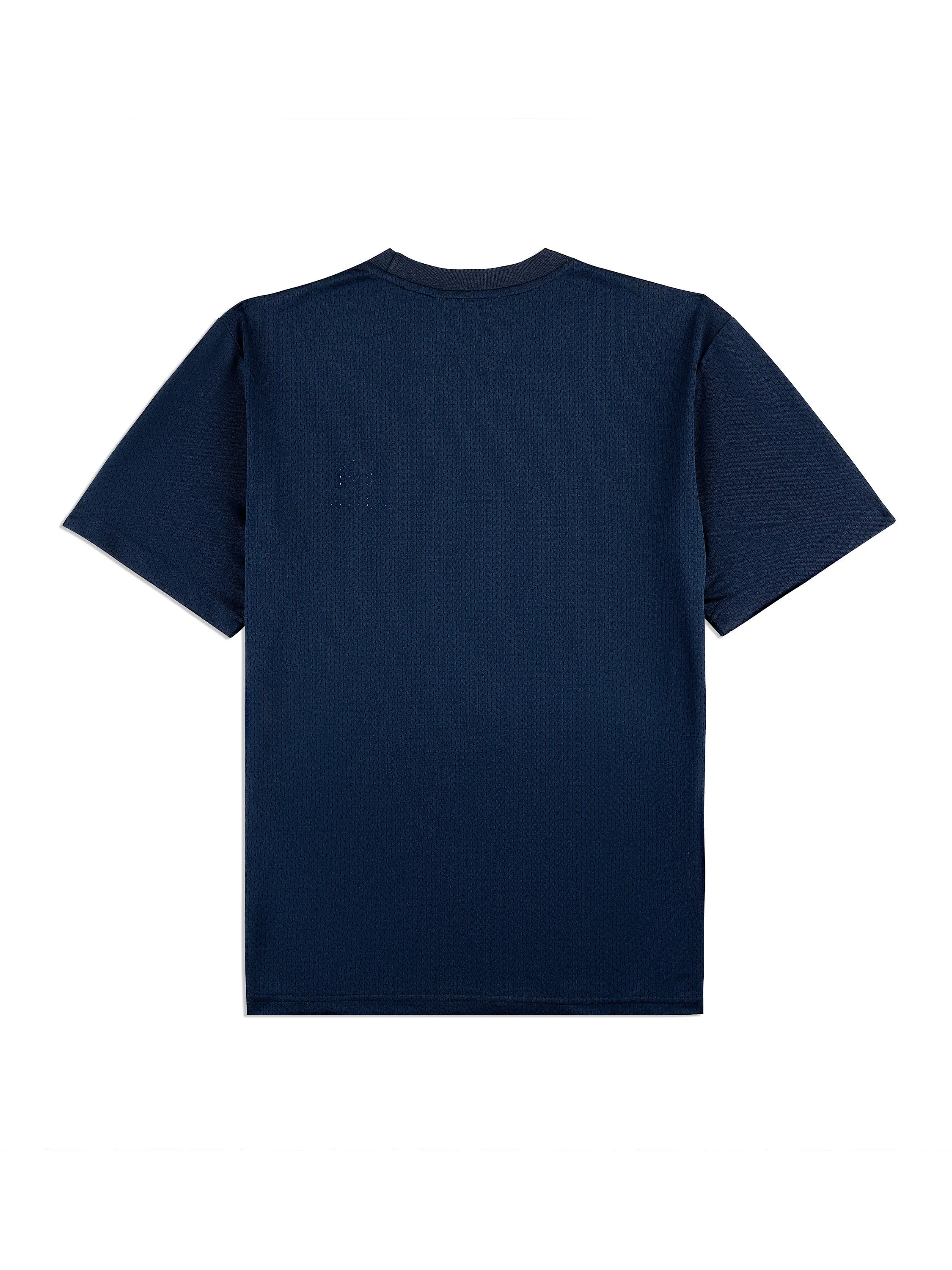 Giacomo Mesh T-Shirt- Maritime Blue/ Gray