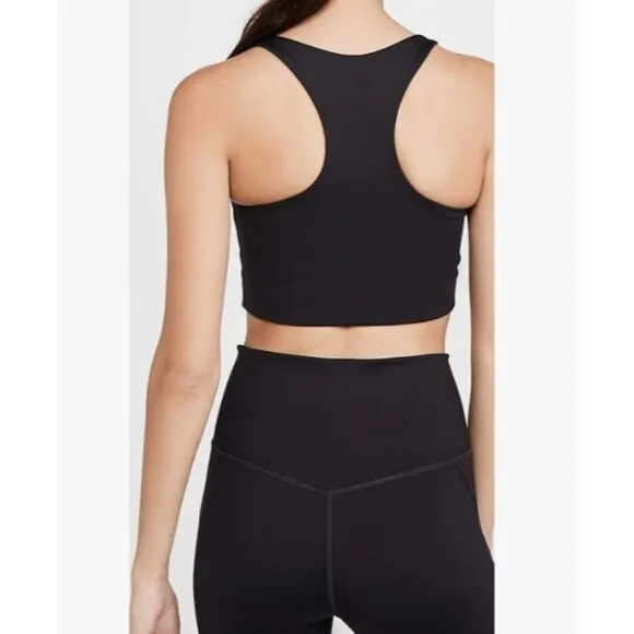 Girlfriend Collective Paloma Longline Sports Bra Black SZ M NWT