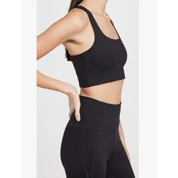 Girlfriend Collective Paloma Longline Sports Bra Black SZ XS NWT