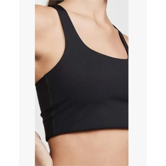 Girlfriend Collective Paloma Longline Sports Bra Black SZ XS NWT
