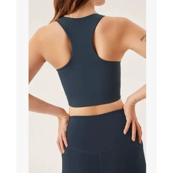 Girlfriend Collective Paloma Longline Sports Bra in Gray SZ XS NWT