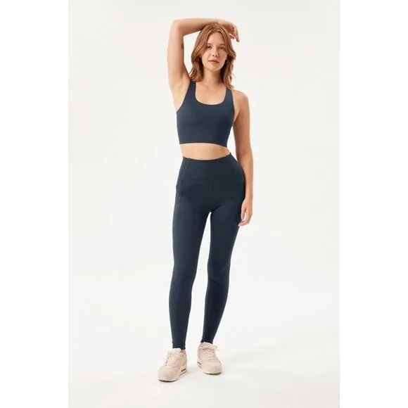 Girlfriend Collective Paloma Longline Sports Bra in Gray SZ XS NWT