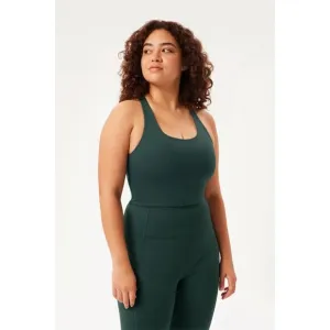 Girlfriend Collective Paloma Longline Sports Bra Moss Green SZ S NWT