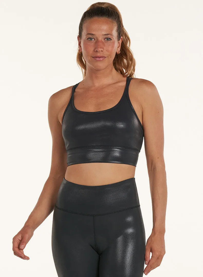 Glisten Strappy Long Line Bra