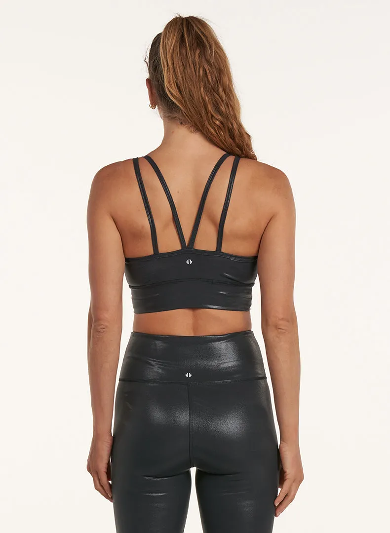 Glisten Strappy Long Line Bra