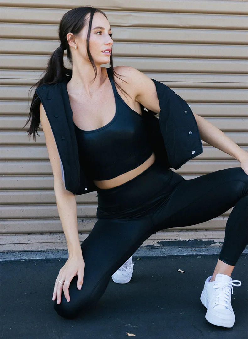 Glisten Strappy Long Line Bra