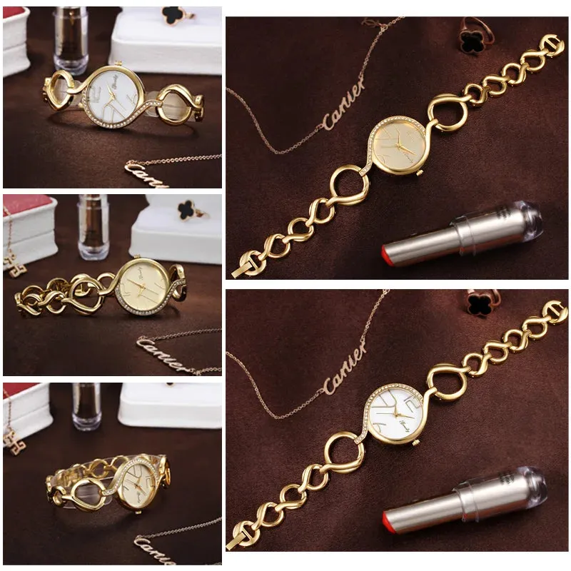 Gold watch luxury fashion diamond