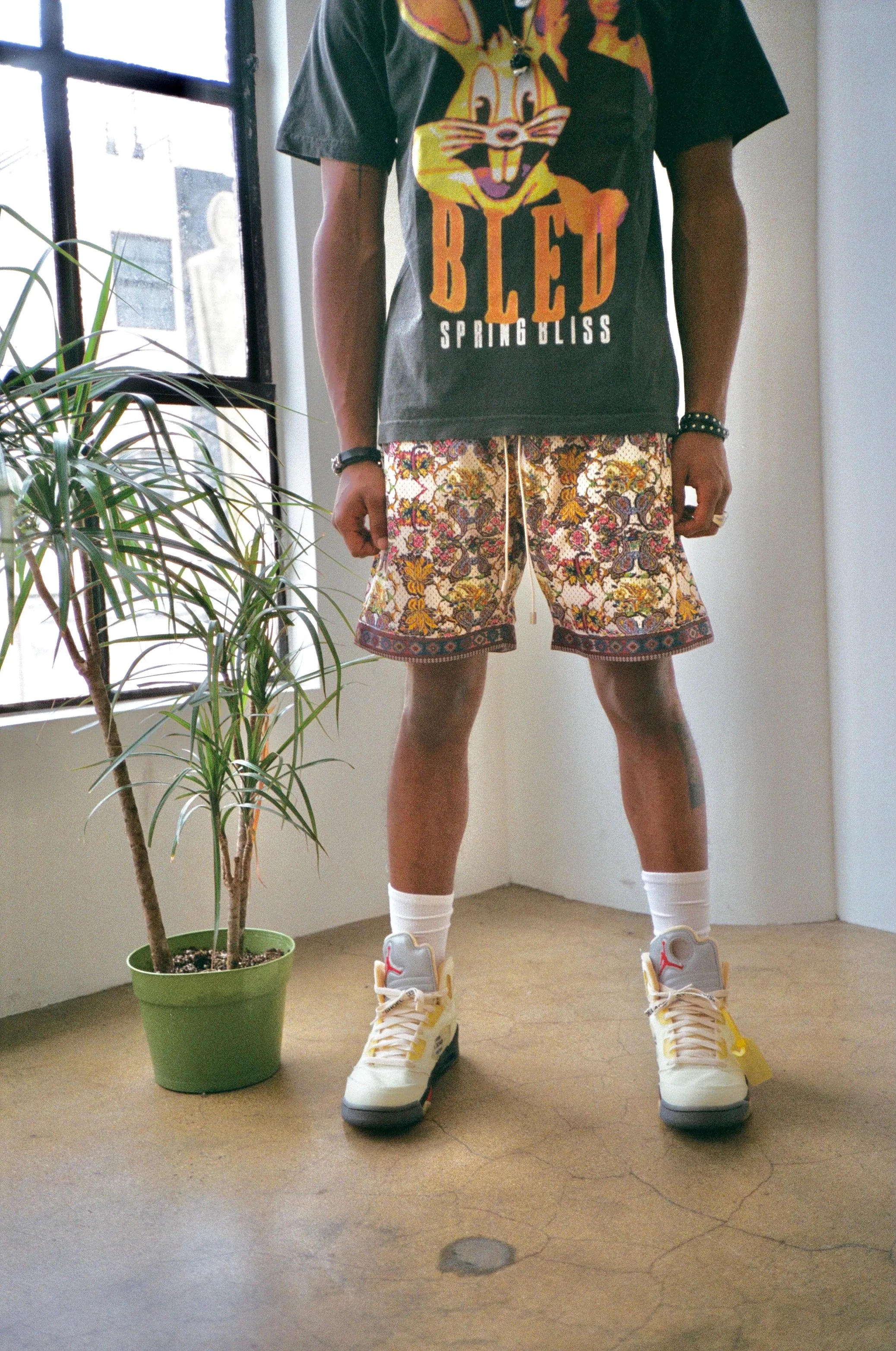 Golestan Mesh Shorts - Cream