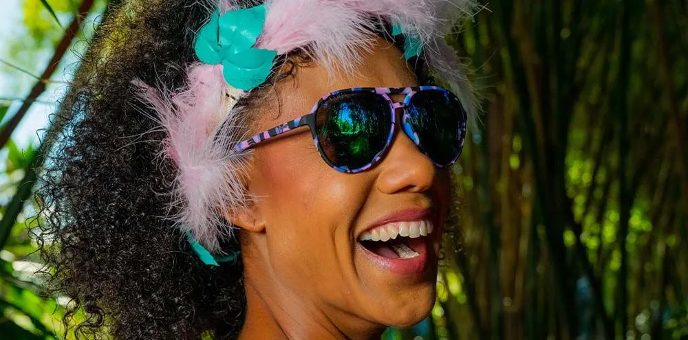 Goodr Flamites, God of Flamingos Sunglasses