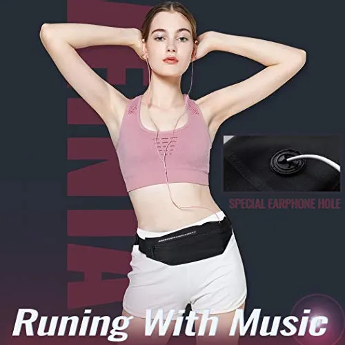 GothicBride Running Belt Waterproof Pocket Belt Waist Pack Pouch with 1 Expandable Pockets for 6.5 inches Phone(iPhone XR XS MAX 8 Plus), Cards, Money, Sports,Travel, Spy, Hiking (Orange)