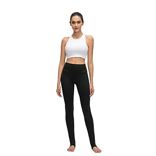 GOTUDO Women's Athletic Yoga Bra Crop Tank Tops Padded Wirefree Medium Impact High Neck Activewear for Sports of Running Gym Workout (2XL, White)