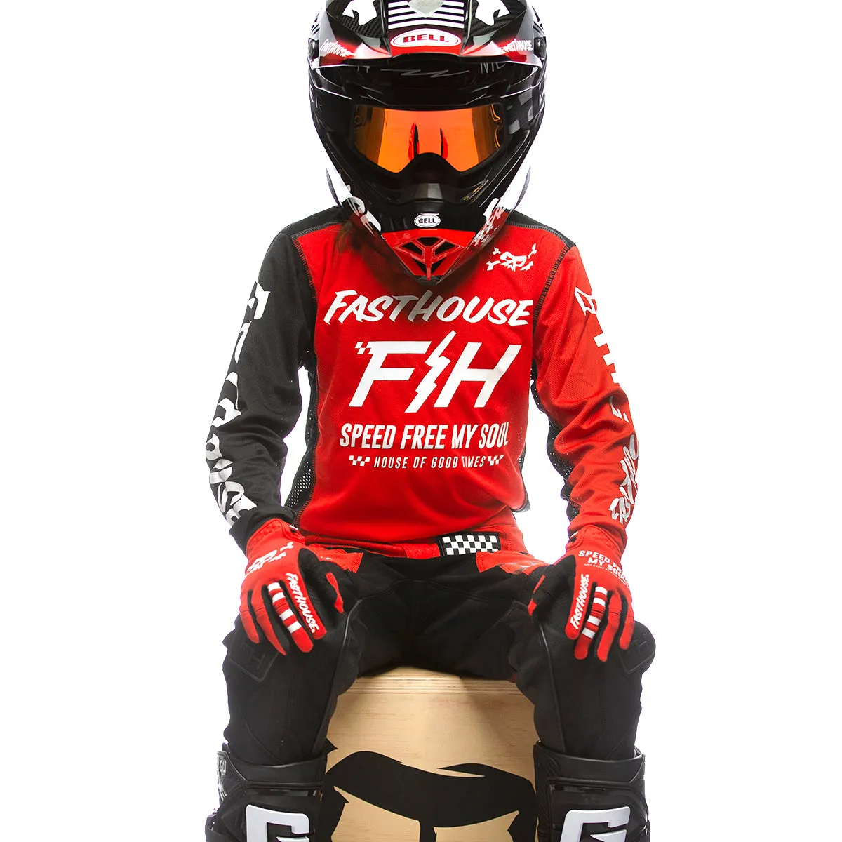 Grindhouse Slammer Youth Jersey - Red/Black