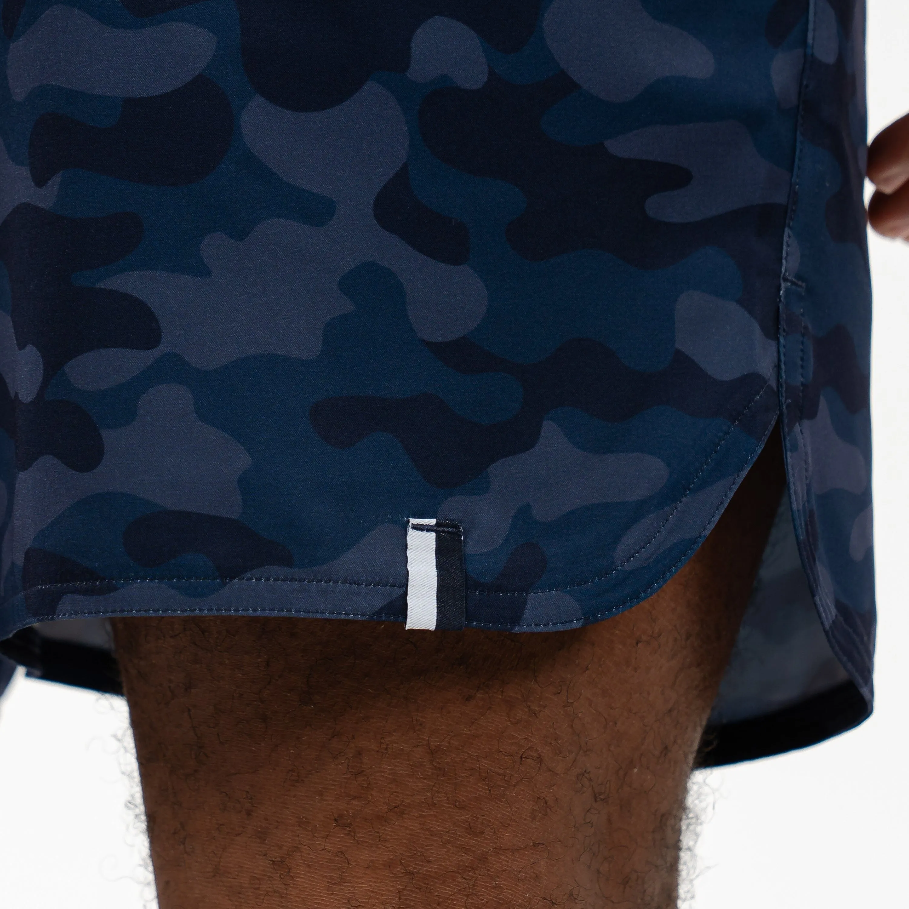 Grit Gym Short - 7" | The Barracks Camo - Fleet Navy