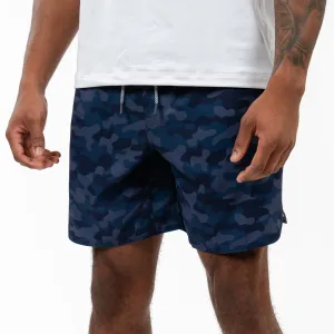 Grit Gym Short - 7" | The Barracks Camo - Fleet Navy