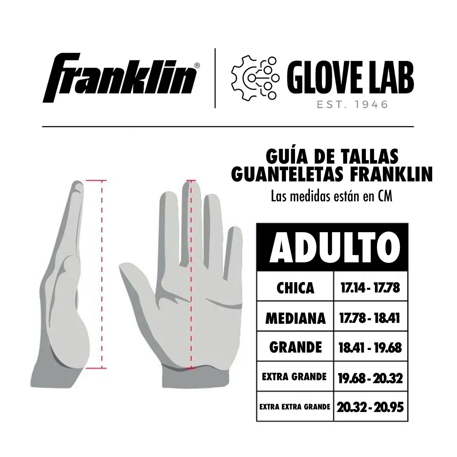 Guanteletas Beisbol Franklin 2ND Skinz Verde Dorado ADULTO