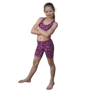 Halo Mini Me Shorts in Pink Leopard