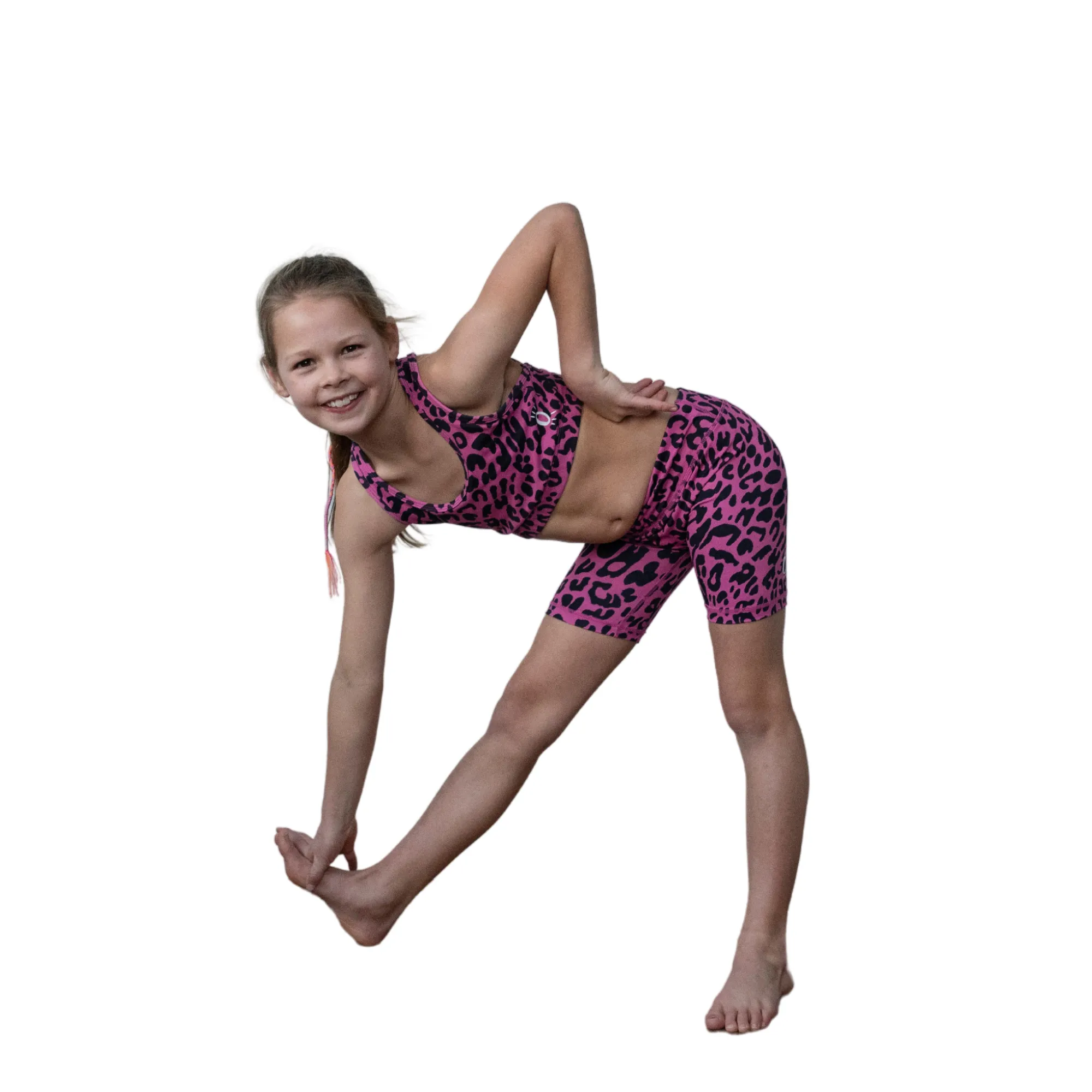 Halo Mini Me Shorts in Pink Leopard