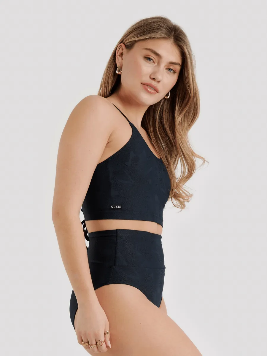Haut de Tankini avec Bretelles Dos Croisées Runaway Cami - Noir Astral