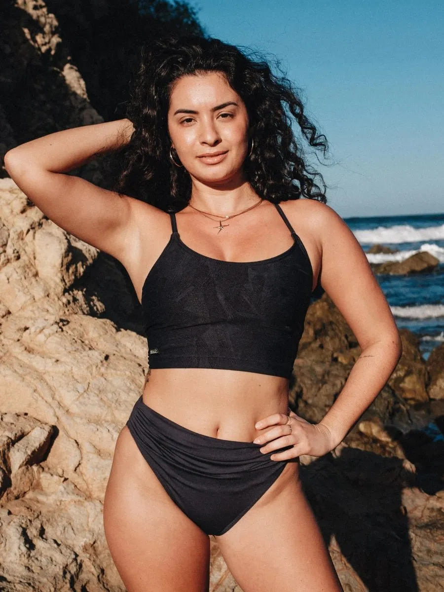 Haut de Tankini avec Bretelles Dos Croisées Runaway Cami - Noir Astral