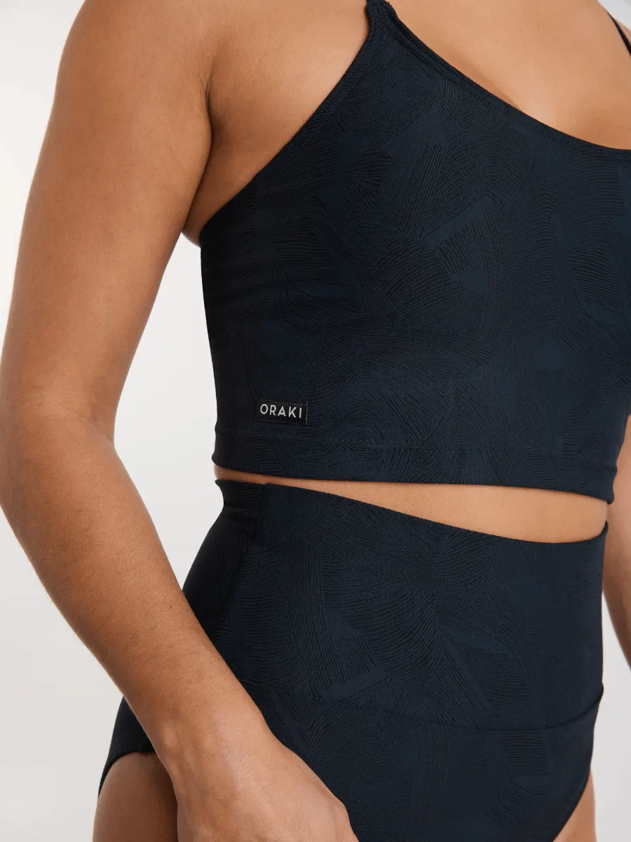 Haut de Tankini avec Bretelles Dos Croisées Runaway Cami - Noir Astral