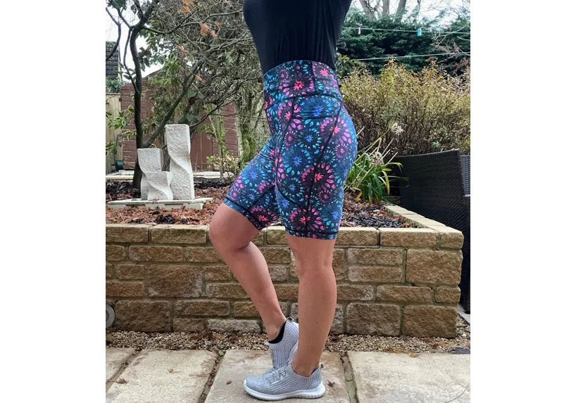 Helix Burst Long Shorts with pockets