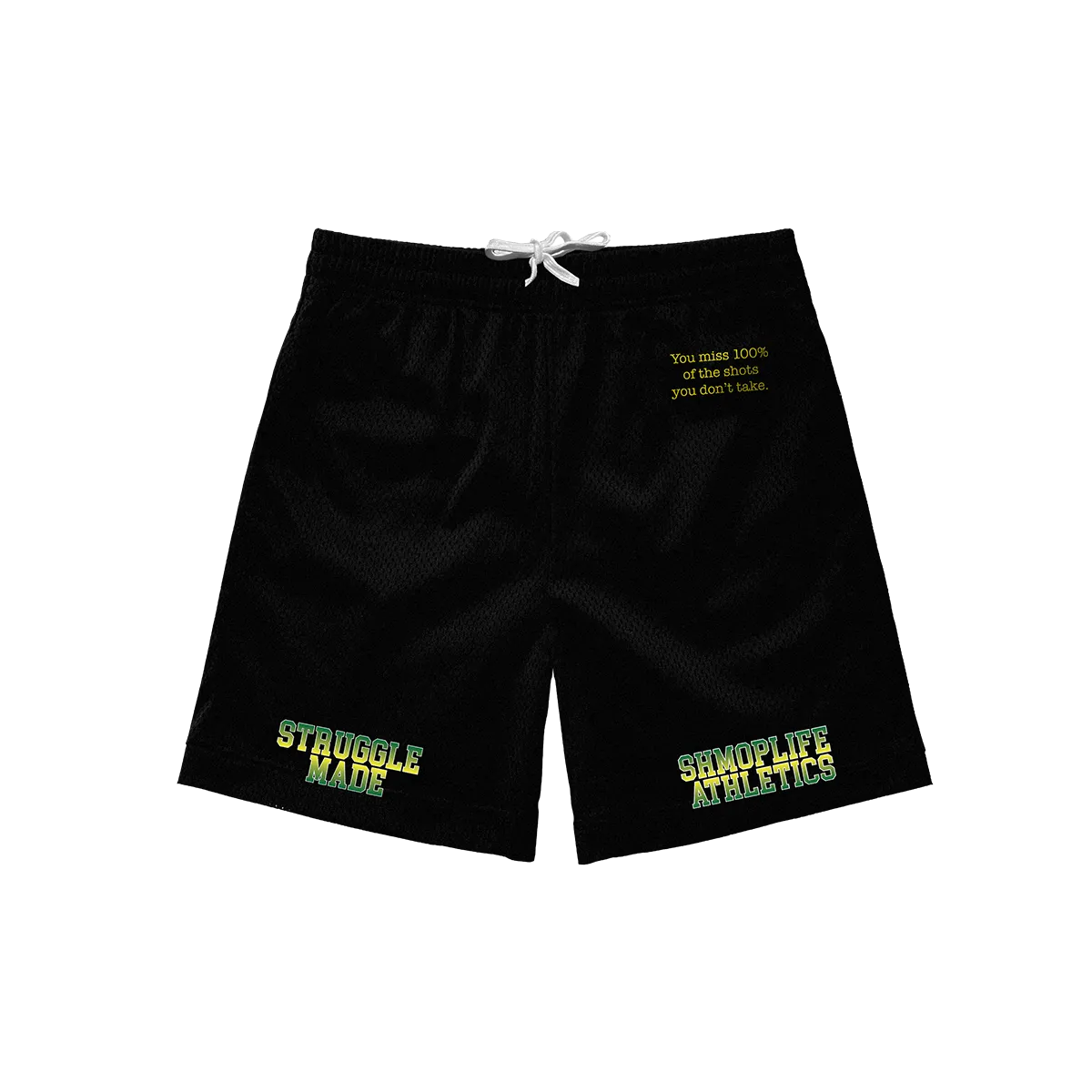 $HMOPLIFE ATHLETICS MESH SHORTS  (BLACK)