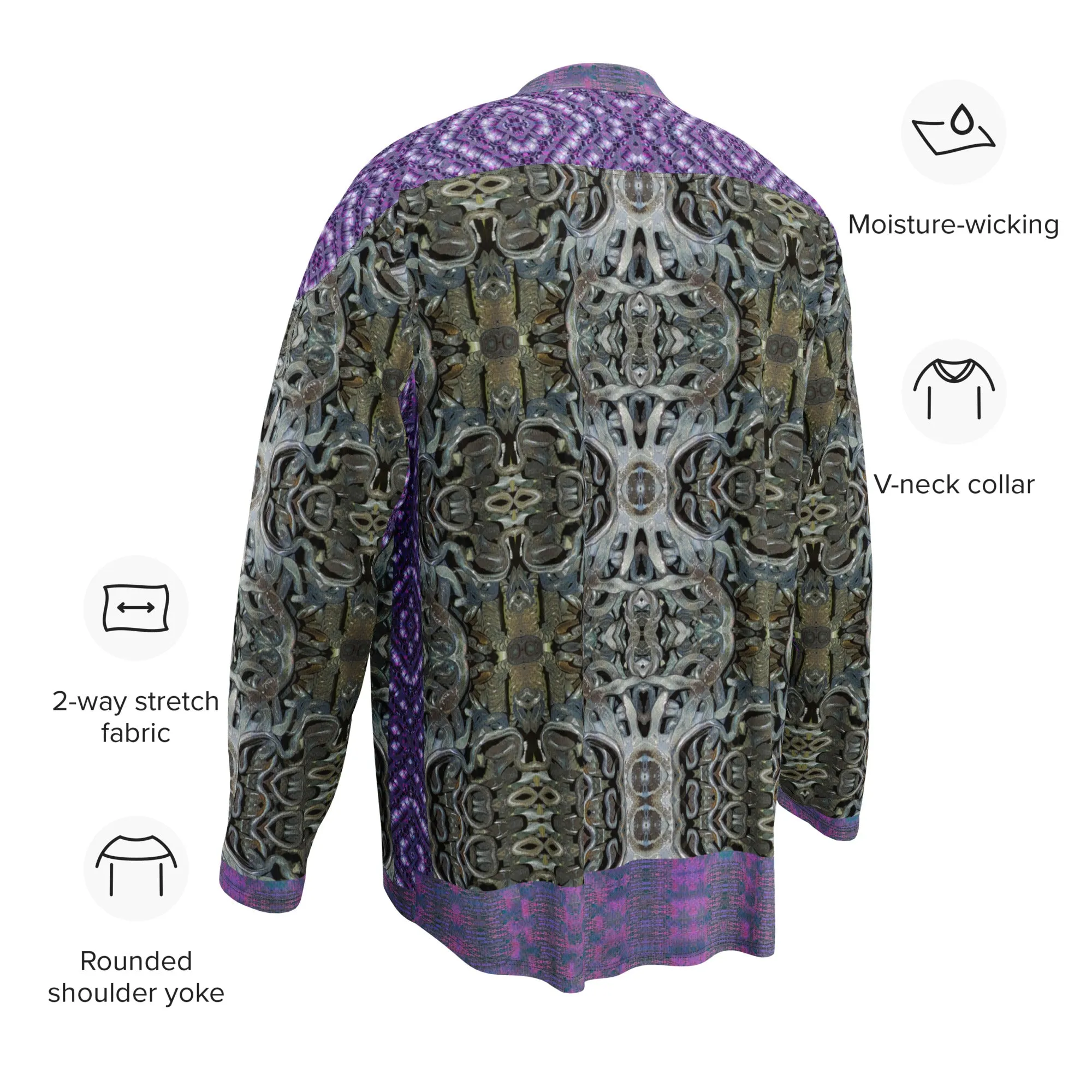 Hockey Jersey (Unisex)(Grail Night Hoard Virtus 8.6 Sugar Stick Twirl (Elder Gift) Purple Logo) RJSTHS2024 RJS