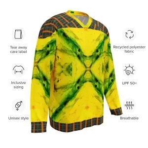 Hockey Jersey (Unisex)(Tree Link Stripe Orange Logo) RJSTH@Fabric#1 RJSTHS2024 RJS