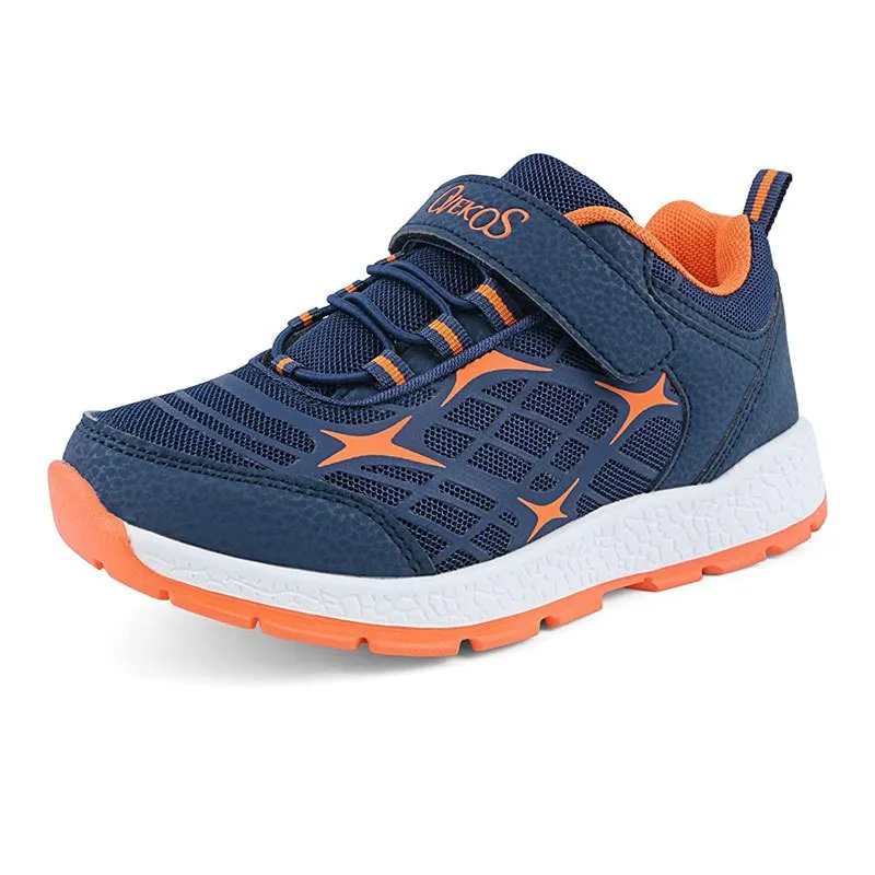 Hook & Loop Lightweight Sneakers for Boys - Running and Outdoor Walking Shoes