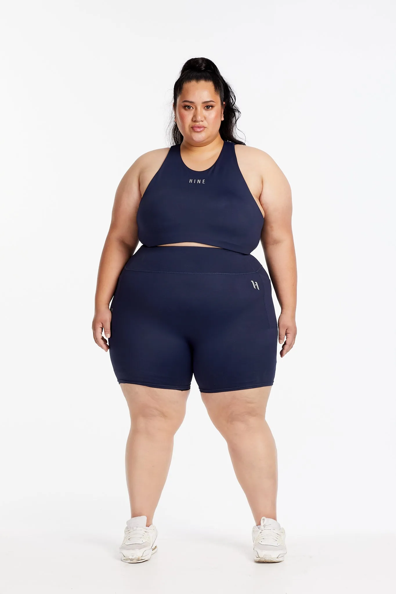 HYBRID PERFORMANCE SPORTS BRA NAVY