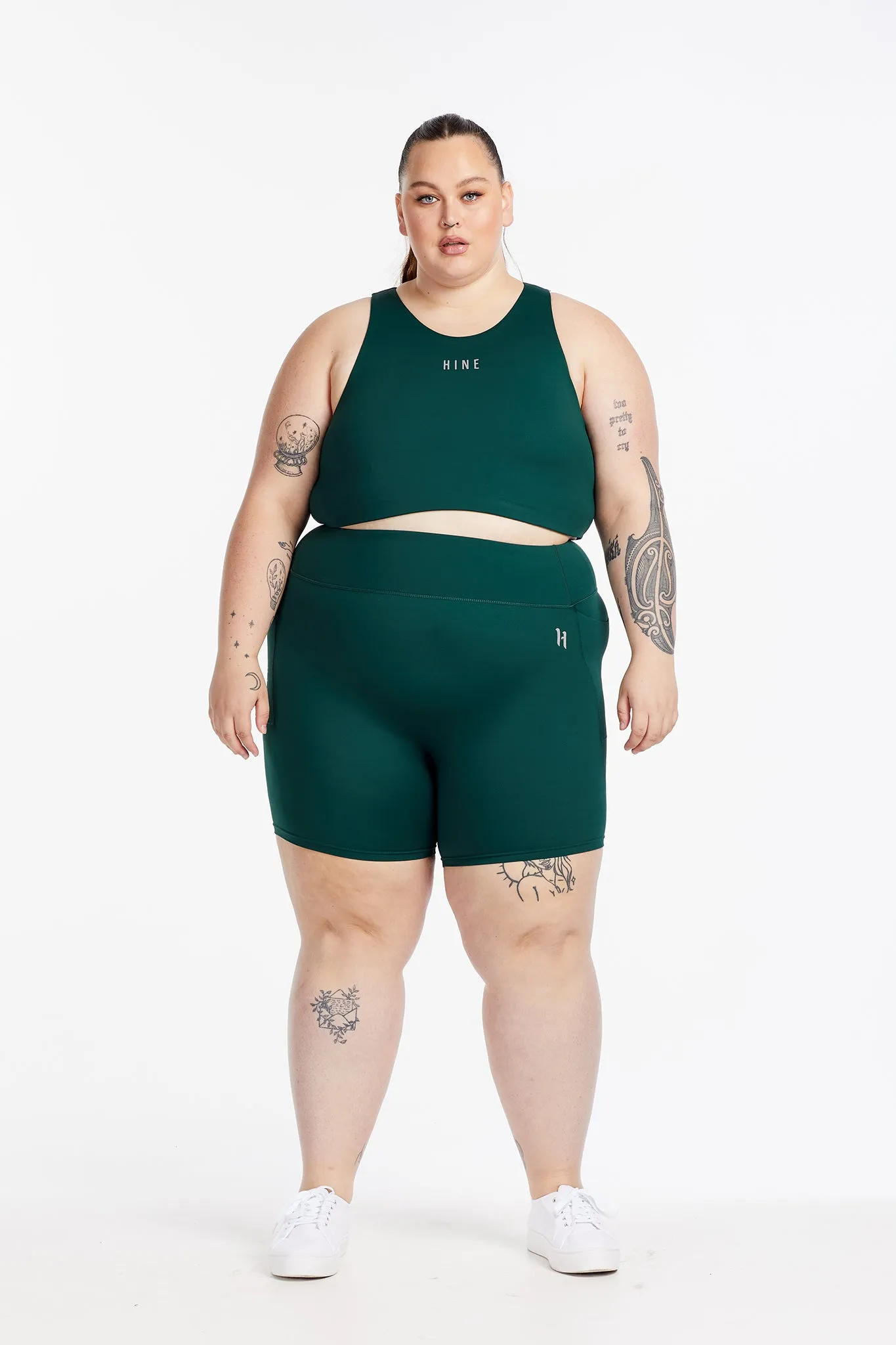 HYBRID PERFORMANCE SPORTS BRA PINE