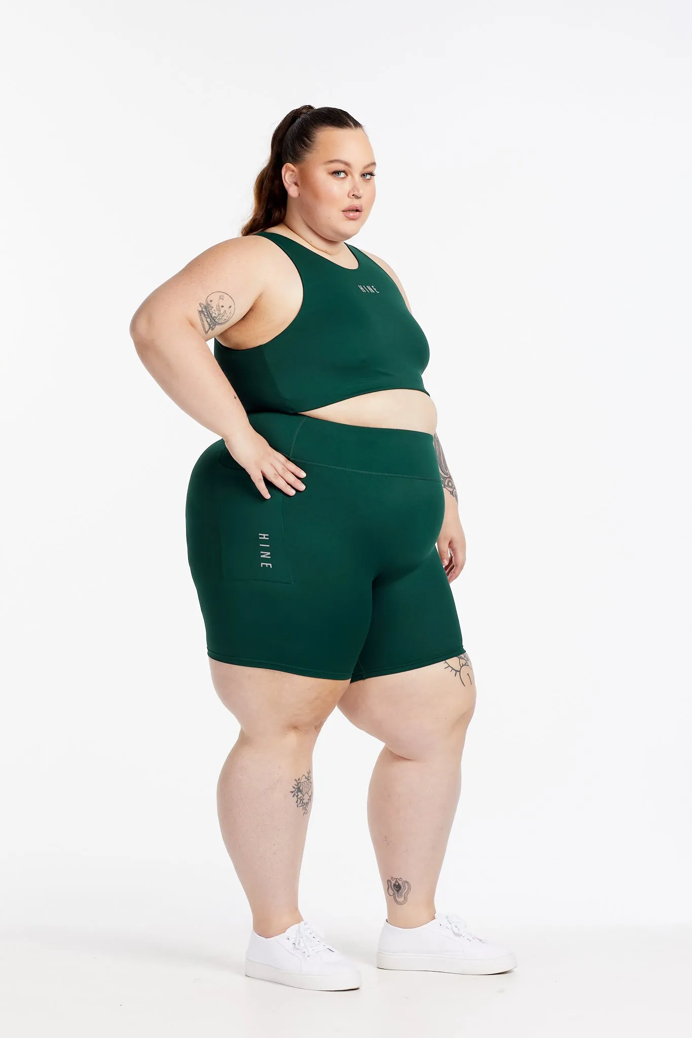 HYBRID PERFORMANCE SPORTS BRA PINE