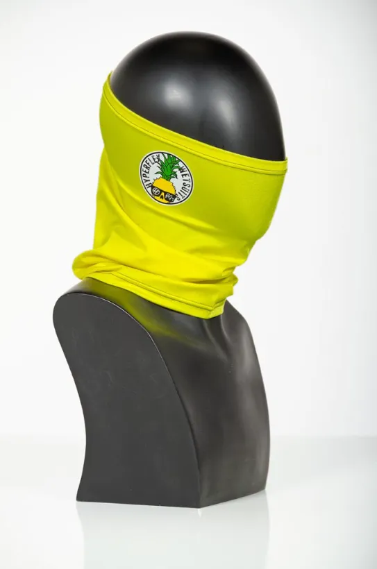 Hyperflex Ben Gravy UV 50 Face Shield Neck Gaiter Fishing Mask Pineapple