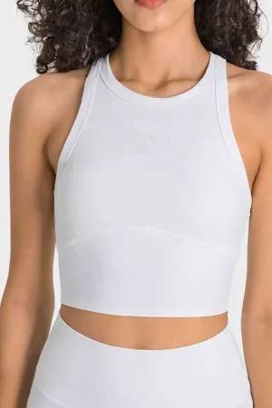 Ianna Racerback Cropped Sports Tank