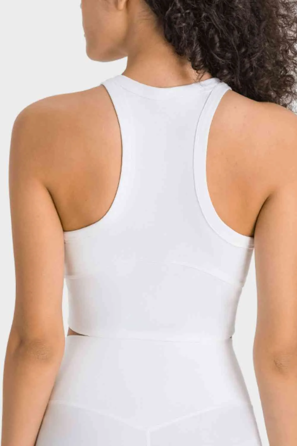 Ianna Racerback Cropped Sports Tank