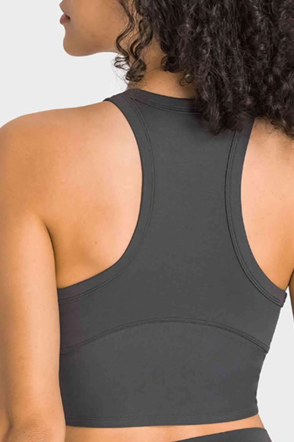 Ianna Racerback Cropped Sports Tank
