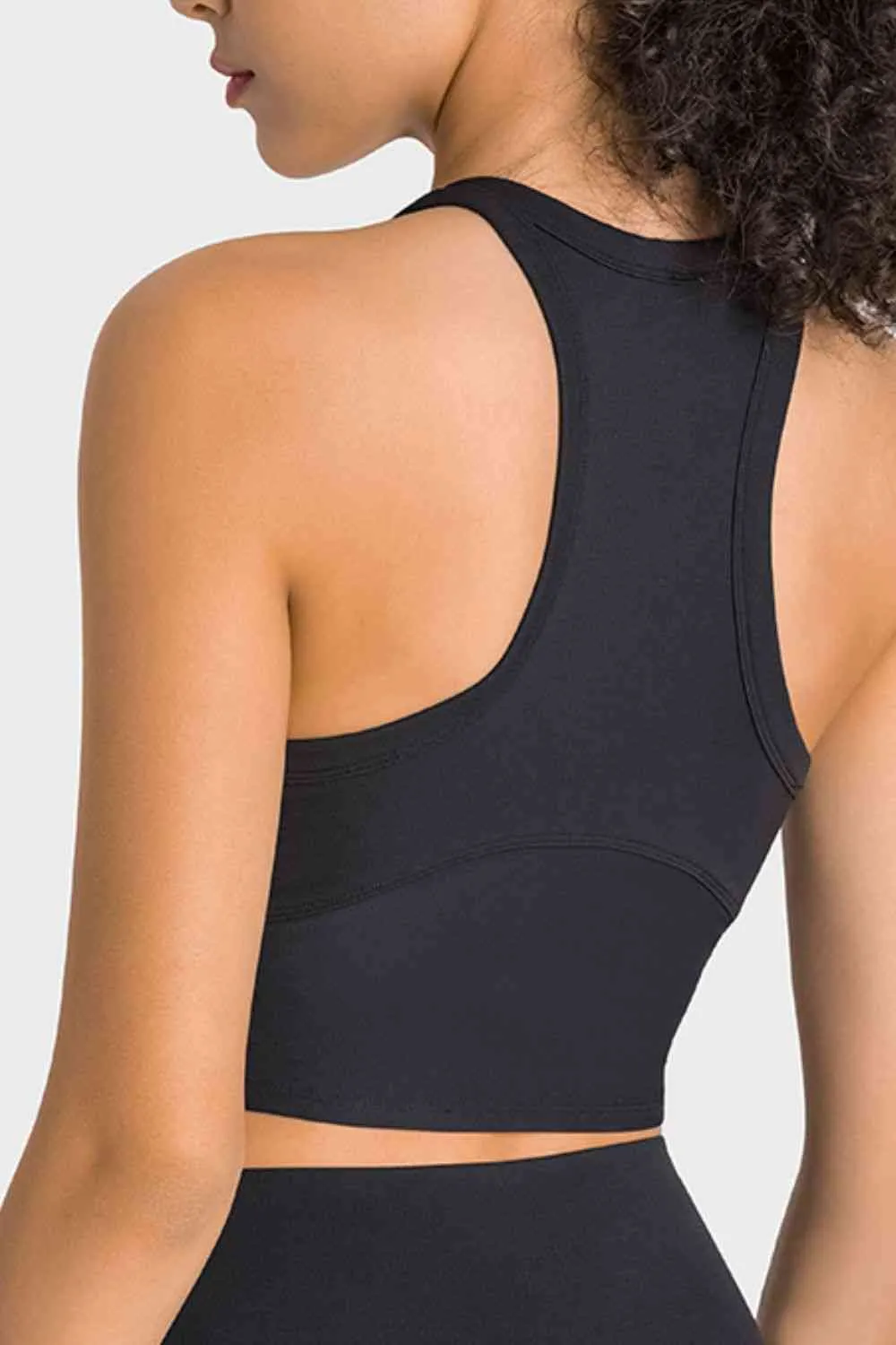 Ianna Racerback Cropped Sports Tank