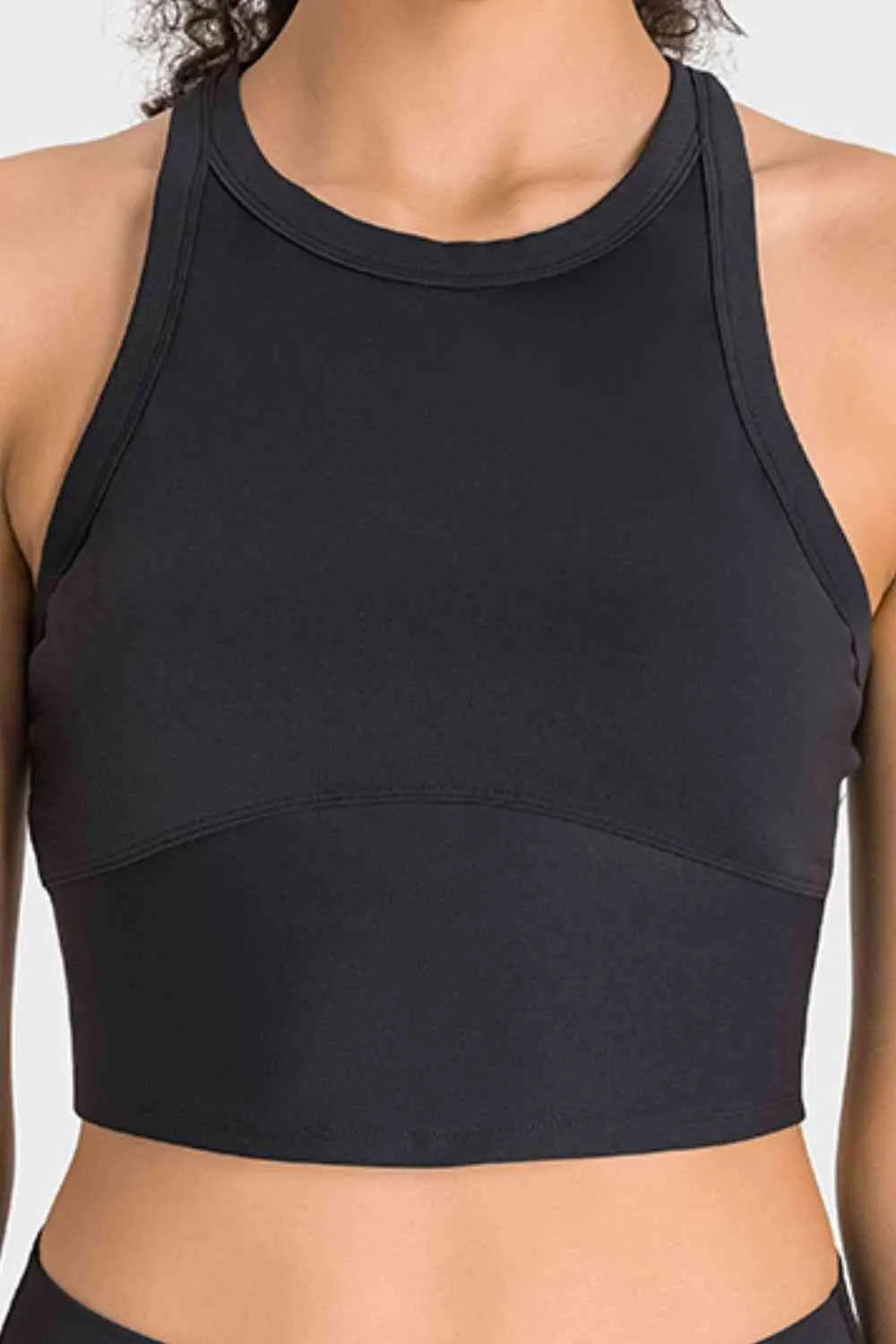 Ianna Racerback Cropped Sports Tank