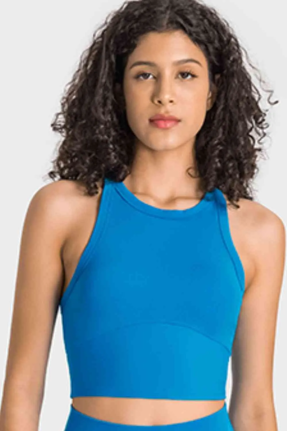 Ianna Racerback Cropped Sports Tank
