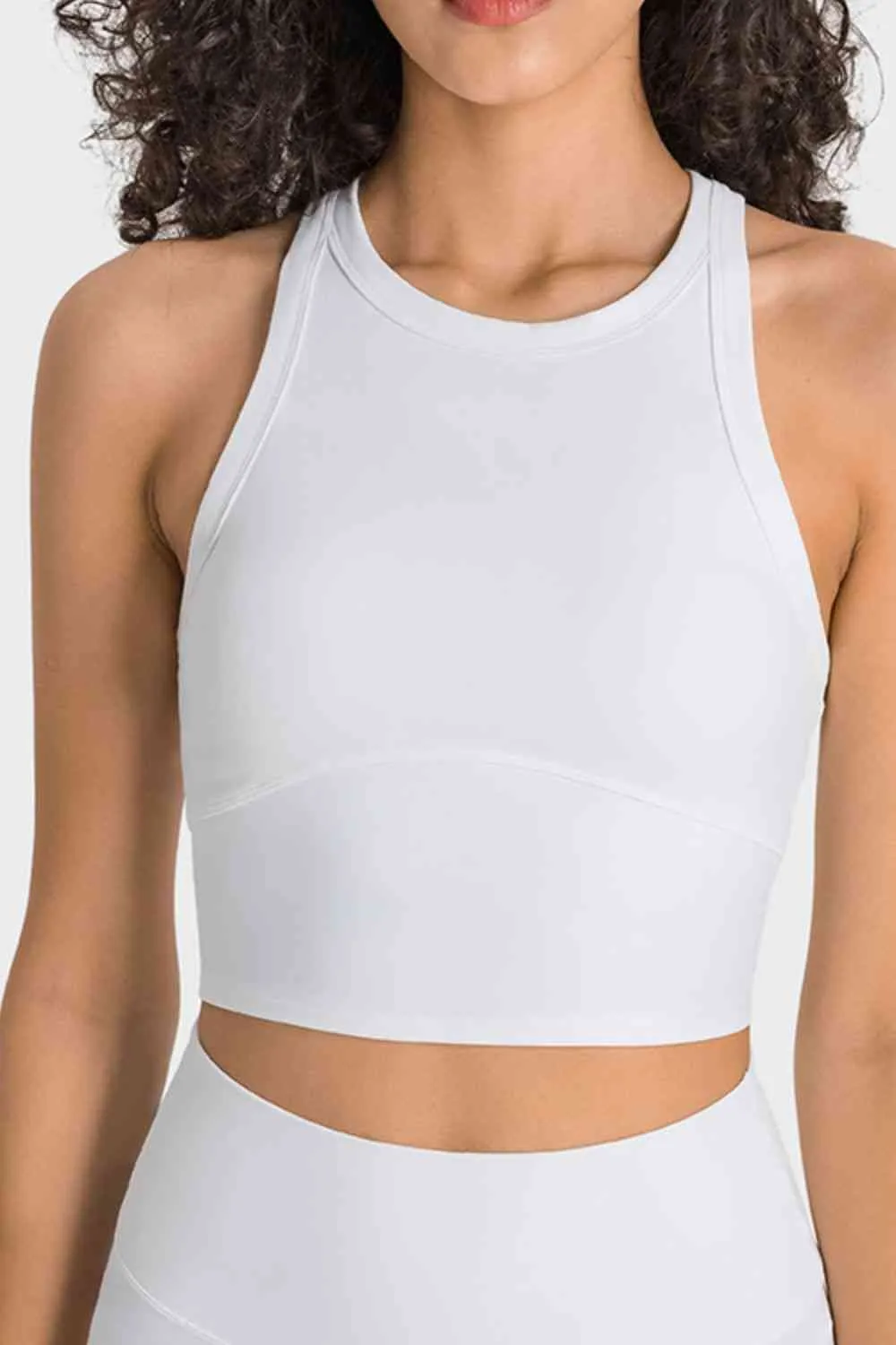 Ianna Racerback Cropped Sports Tank