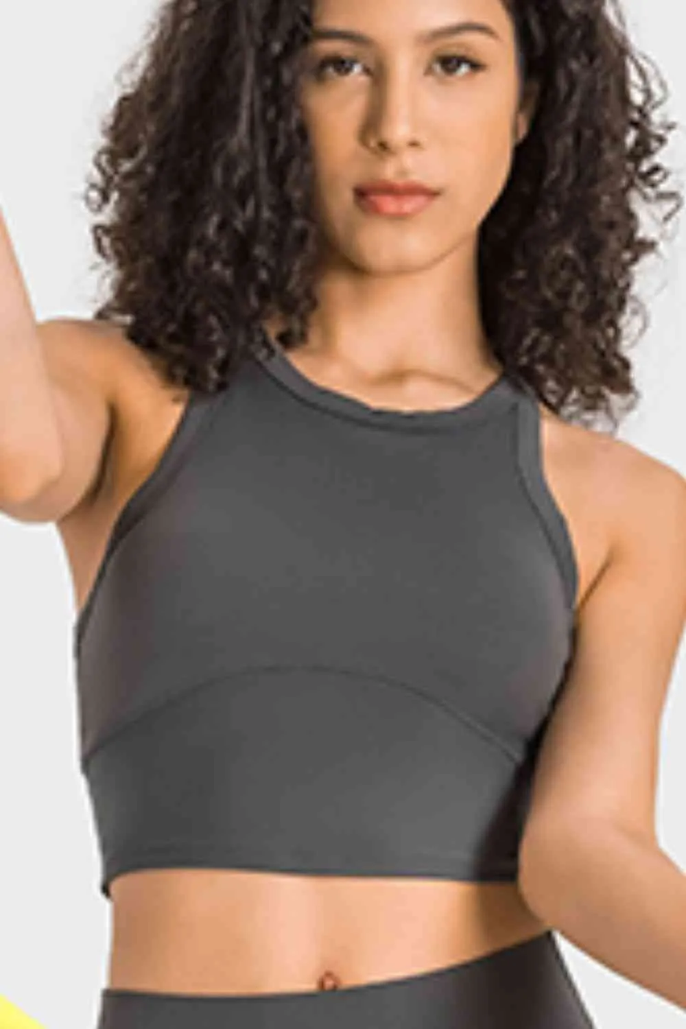 Ianna Racerback Cropped Sports Tank