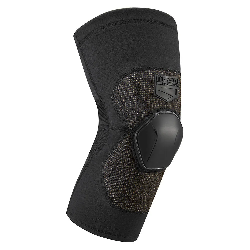 Icon Field Armor Compression Knee Motorcycle Protectors - Black