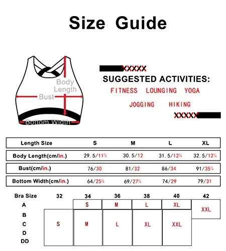icyzone Workout Sports Bras for Women - Women's Running Yoga Bra, Activewear Top, Athletic Fitness Clothes, Black, X-Large