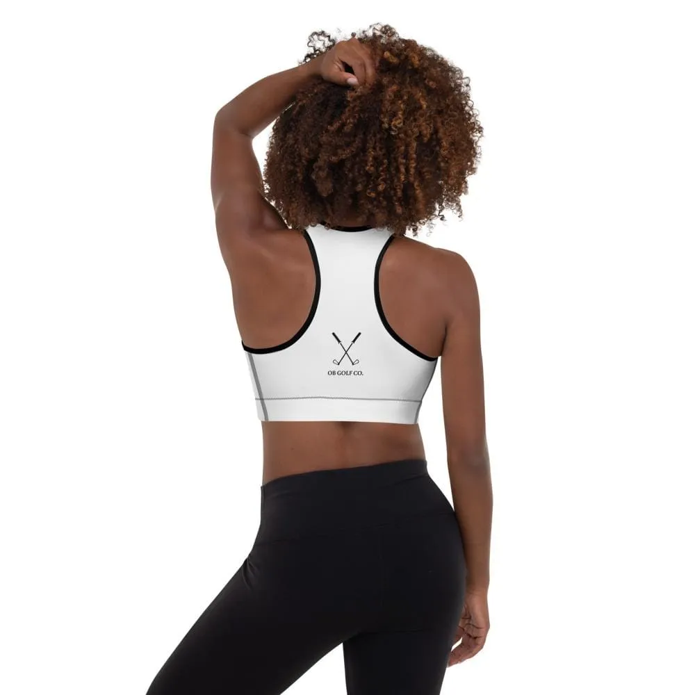 Id Rather be Lucky than Good Women's Padded Sports Bra