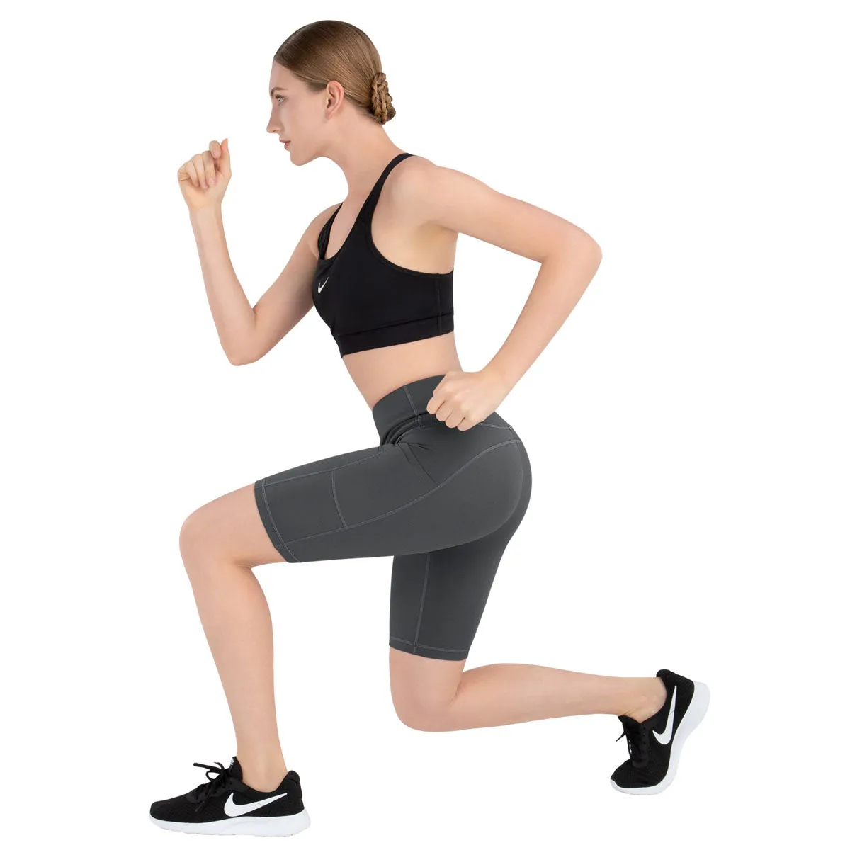iKeep<sup>&reg;</sup> High Waist Yoga Hyperdry Shorts For Running | 8''