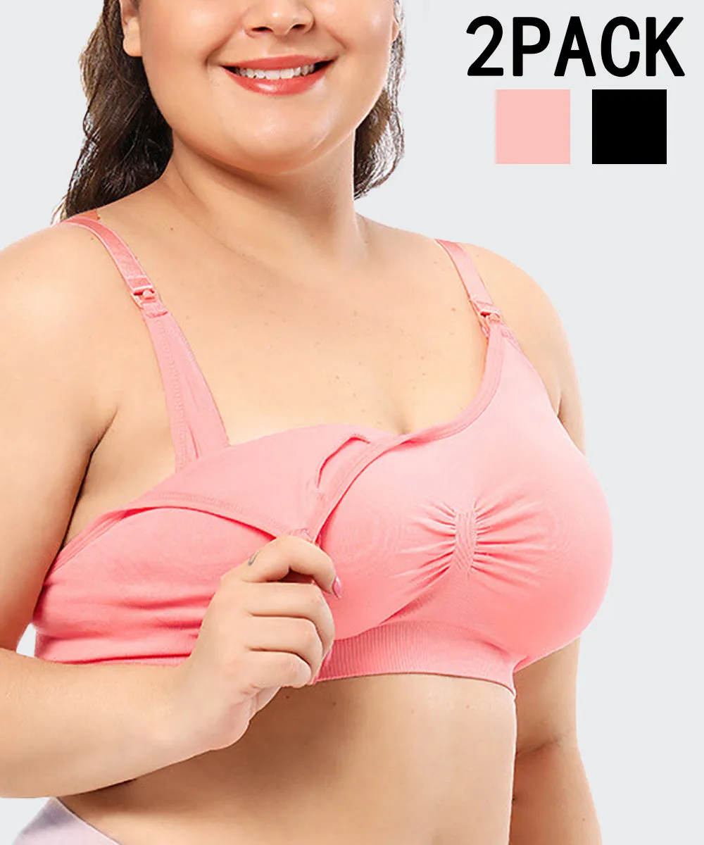 iLoveSIA Big Girl’s Weightless Nursing Bra Breast Feeding Bra 2Pack
